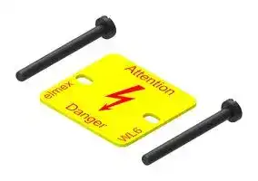 WL6: Accessory, Elkay KUT6N Feed Through Terminal Blocks, Warning Label
