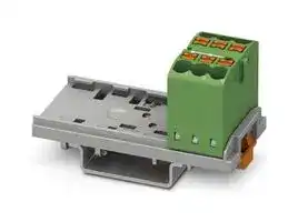 3273008: Panel Mount Barrier Terminal Block, Green, 24 A, 690 V, 6 Pole, Push In, 12 AWG