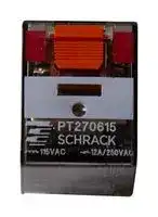 PT270615: Power Relay, DPDT, 115 VAC, 12 A, PT Series, Socket, Non Latching