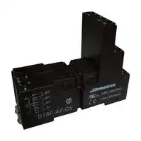 D18F-4Z-C5: Relay Socket, DIN Rail, Screw, 14 Pins, 10 A, 300 VAC, D18F Series