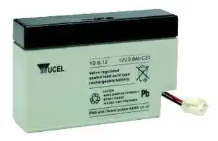 Y0.8-12: BATTERY,LEAD ACID,800MAH,12V