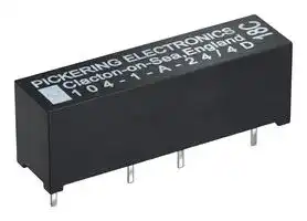 104-1-A-12/2D: Reed Relay, SPST-NO, 12 VDC, 104 Series, Through Hole, 1 kohm, 1 A