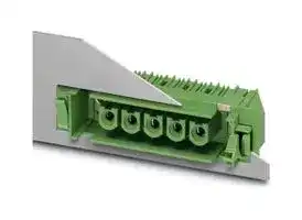 1702743: Terminal Block, w/Flange, Socket, 10.16 mm, 3 Ways, 76 A, 1 kV, Through Hole Right Angle