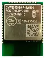 CYW20829B0-P4TAI100: Bluetooth Module, BLE 5.4, Class 1/Class 2, 2 Mbps, -106 dBm, 2.75 to 3.6 V, -30 °C to 85 °C
