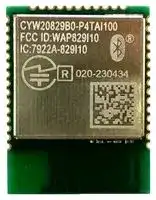 CYW20829B0-P4TAI100: Bluetooth Module, BLE 5.4, Class 1/Class 2, 2 Mbps, -106 dBm, 2.75 to 3.6 V, -30 °C to 85 °C