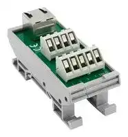 CIM/RJ45: Terminal Block Interface, RJ45 Receptacle, Screw Terminal Block, 500 mA, 125 V