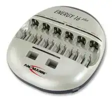 1001-0004: Battery Charger, Bench/Wall, NiCd, NiMH, AAA, AA, C, D, PP3, EU/UK Plug