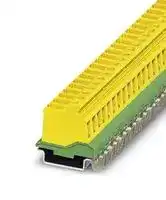 1876246: DIN Rail Mount Terminal Block, Plug-In, 1 Ways, 24 AWG, 12 AWG, 4 mm², Screw, 20 A