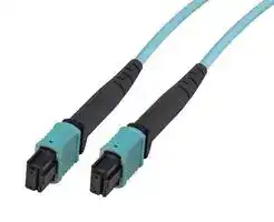 MPFF8OM3AR-1: Fibre Optic Cable, OM3 Multimode, 8Fibres, 50µm / 125µm, MPO Jack to MPO Jack, 1m