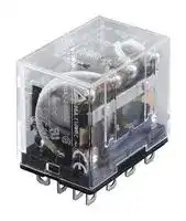 LY4AC240: Power Relay, 4PDT, 240 VAC, 10 A, LY Series, Bracket, Non Latching