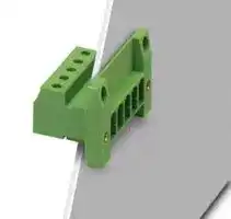 1840609: Terminal Block, w/Flange, Header, 7.62 mm, 7 Ways, 20 A, 630 V, Screw Clamp Right Angle