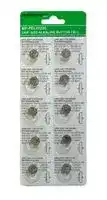 MP-PEL01226: Battery, 1.5 V, AG3 / LR41, Alkaline, 41 mAh, Pressure Contact, 10