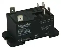 92S7A22D-24: POWER RELAY, DPST, 30A, 250V, DIN/PANEL