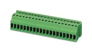 2202576: Terminal Block Interface, 12 Position Card Edge Connector, Screw Type 12 Position Terminal Block