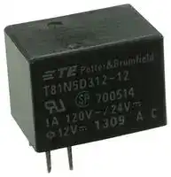 T81N5D312-12: RELAY, SIGNAL, SPDT, 120VAC, 24VDC, 1A