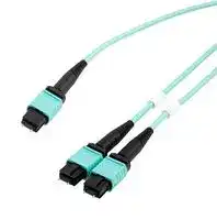 MPM24-MPM212OM4Z-1: Fibre Optic Cable, OM4 Multimode, 24Fibres, 50µm / 125µm, MPO Plug to 2x MPO Plug, 1m