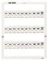 793-5501: Terminal Block Marker, Marking Card, Wago 5 to 5.2 mm Width Terminal Blocks, Blank (No Legend)