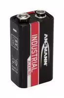 1505-0001: Battery, 9 V, PP3, Alkaline, 550 mAh, Snap Contact, 10