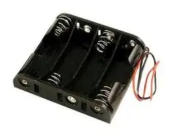 BH4AAW: Battery Holder, 4 x AA, Wire Leads, BH Series
