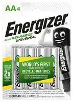 E301376101: Rechargeable Battery, 1.2 V, Nickel Metal Hydride, 2 Ah, AA, Raised Positive and Flat Negative, 4