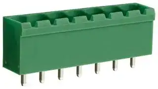 CTBP9308/7: Terminal Block, Closed Ended, Header, 5.08 mm, 7 Ways, Through Hole Vertical