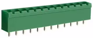 CTBP9308/12: Terminal Block, Closed Ended, Header, 5.08 mm, 12 Ways, Through Hole Vertical