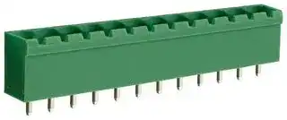 CTBP9308/12: Terminal Block, Closed Ended, Header, 5.08 mm, 12 Ways, Through Hole Vertical