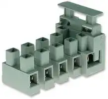 CFTBN/5NE: Fused Terminal Block, 5 Ways, 4 mm², Screw, 20 A