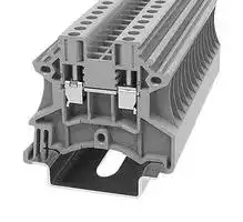MP012873: DIN Rail Mount Terminal Block, 2 Ways, 28 AWG, 12 AWG, 4 mm², Screw, 24 A