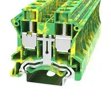 MP012880: DIN Rail Mount Terminal Block, 2 Ways, 14 AWG, 3 AWG, 25 mm², Screw