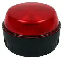 30000363: Beacon, LED, Red, Flashing, Steady, 100VDC, 100VAC, IP67, 81mm Dia., 54mm Height