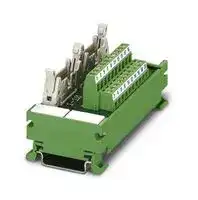 2965143: Terminal Block Interface, 2 x IDC 14 Position Plug, 2 x Screw Type 10 Position Terminal Block