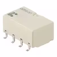 G5V-2-H1-DC24: Signal Relay, 24 VDC, DPDT, 2 A, G5V-2 Series, Through Hole, Non Latching