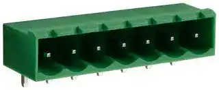 CTBP9358/7: Terminal Block, Closed Ended, Header, 5.08 mm, 7 Ways, Through Hole Right Angle
