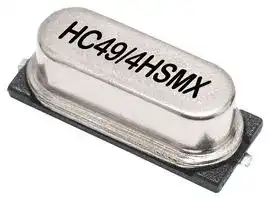 830003058: Crystal, HC49/4HSMX Series, 3.579545 MHz, 30 ppm, 50 ppm, 16 pF