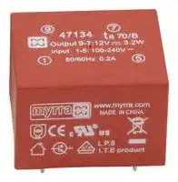 47216: AC/DC PCB Mount Power Supply (PSU), ITE, 1 Output, 10 W, 3.3 VDC, 3 A