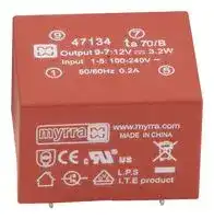 47213: AC/DC PCB Mount Power Supply (PSU), ITE, 1 Output, 10 W, 15 VDC, 670 mA