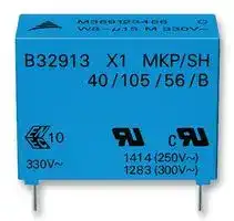 B32911A3333M000: Safety Capacitor, Metallized PP, Radial Box - 2 Pin, 33000 pF, ± 20%, X1, Through Hole