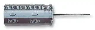 UPW1J102MHD: Electrolytic Capacitor, Miniature, 1000 µF, 63 V, ± 20%, Radial Leaded, 8000 hours @ 105°C, Polar