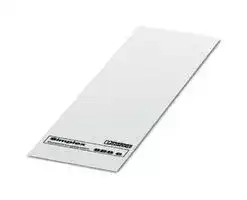 0828489: Terminal Block Marker, White, Marker Card, Terminal Blocks, Blank (Legend), 6.2 mm, SBS