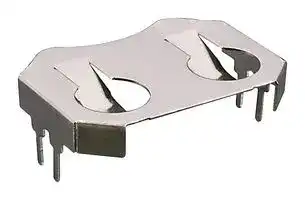 BAT-HLD-001-THM: Battery Holder, CR2032 and CR2025, Single, Through Hole