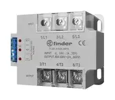 77.A3.9.024.8671 — Solid State Relay, Hockey Puck Style, 3PST-NO, 25 A, 660 VAC, Panel Mount, Screw, Random Turn On