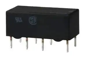 G6AU-234P-ST-US-DC12: Signal Relay, 12 VDC, DPDT, 1 A, G6A Series, Through Hole, Latching Single Coil