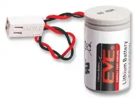 ER14250W: Battery, 3.6 V, 1/2AA, Lithium Thionyl Chloride, 1.2 Ah, Wire Leads, 1