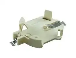 796136-1: Battery Holder, PCB, Leaf Spring Contact, CR2032, Glass Filled PBT
