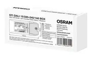 OTI-DALI-15/220-240/1A0-BOX: LED Driver, LED Lighting, 18 W, 60 VDC, 1.05 A, Constant Current, 198 V
