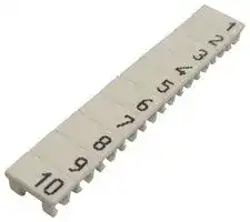 XW5Z-S2.5LB-1-10: Label, XW5Z Series, S2.5, 1 to 10, XW5T & XW5G Series DIN Rail Terminal Blocks