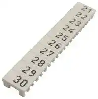 XW5Z-S2.5LB-21-30: Label, XW5Z Series, S2.5, 21 to 30 , XW5T & XW5G Series DIN Rail Terminal Blocks