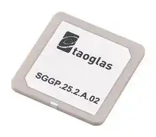 SGGP.25.2.A.02: RF Antenna, Patch, 1.575 GHz to 1.602 GHz, Right Hand Circular, SMD, 3.32 dBi