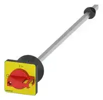 3LD9343-5CA: Rotary Operating Mechanism, Door-Coupling, Red/Yellow, 3LD Series Load Disconnector